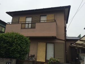 栃木県小山市外壁屋根塗装リフォーム工事前