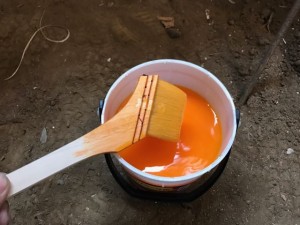 シロアリ防蟻処理剤の塗布