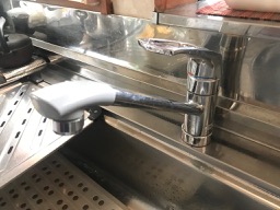 システムキッチン用シングルレバー混合栓