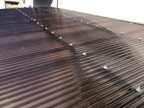 カーポート波板屋根の張り替えリフォーム工事の完了写真