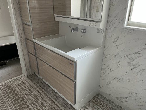 リフォーム後の洗面脱衣室