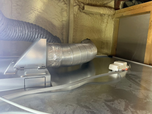換気ダクト接続
