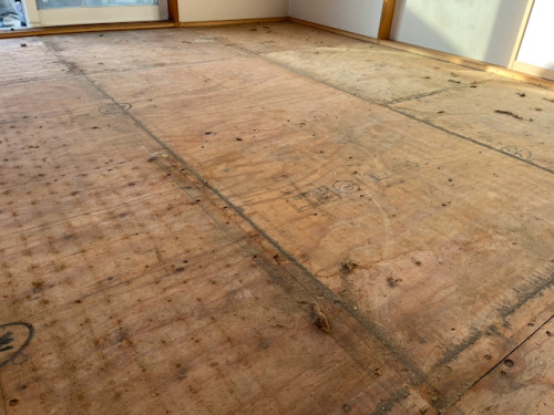 既存の畳下地は構造用合板