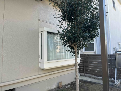 大きな出窓があるシステムバス