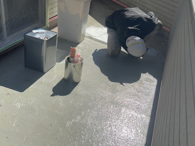 防水層はガラス繊維1層