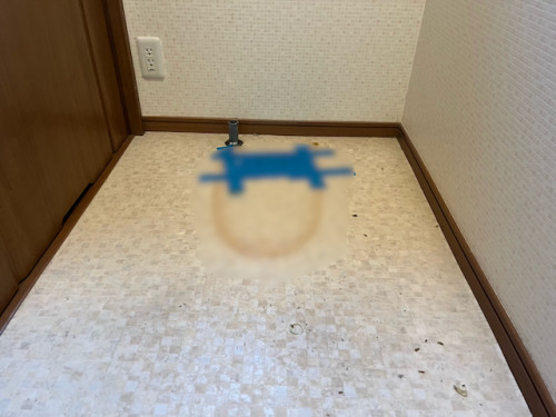 既存便器の取り外し